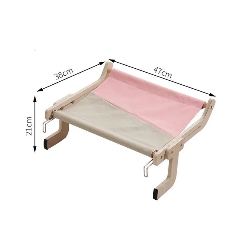 Cat Bed Hammock Made of Wood
