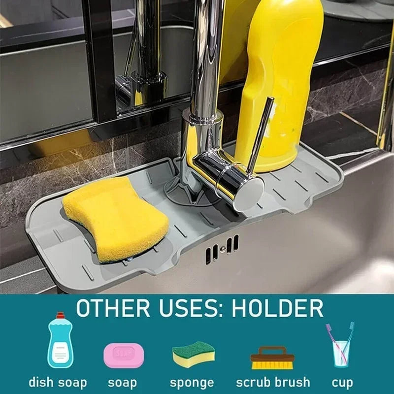 Silicone Splash Guard for Mess-Free Kitchen Sinks