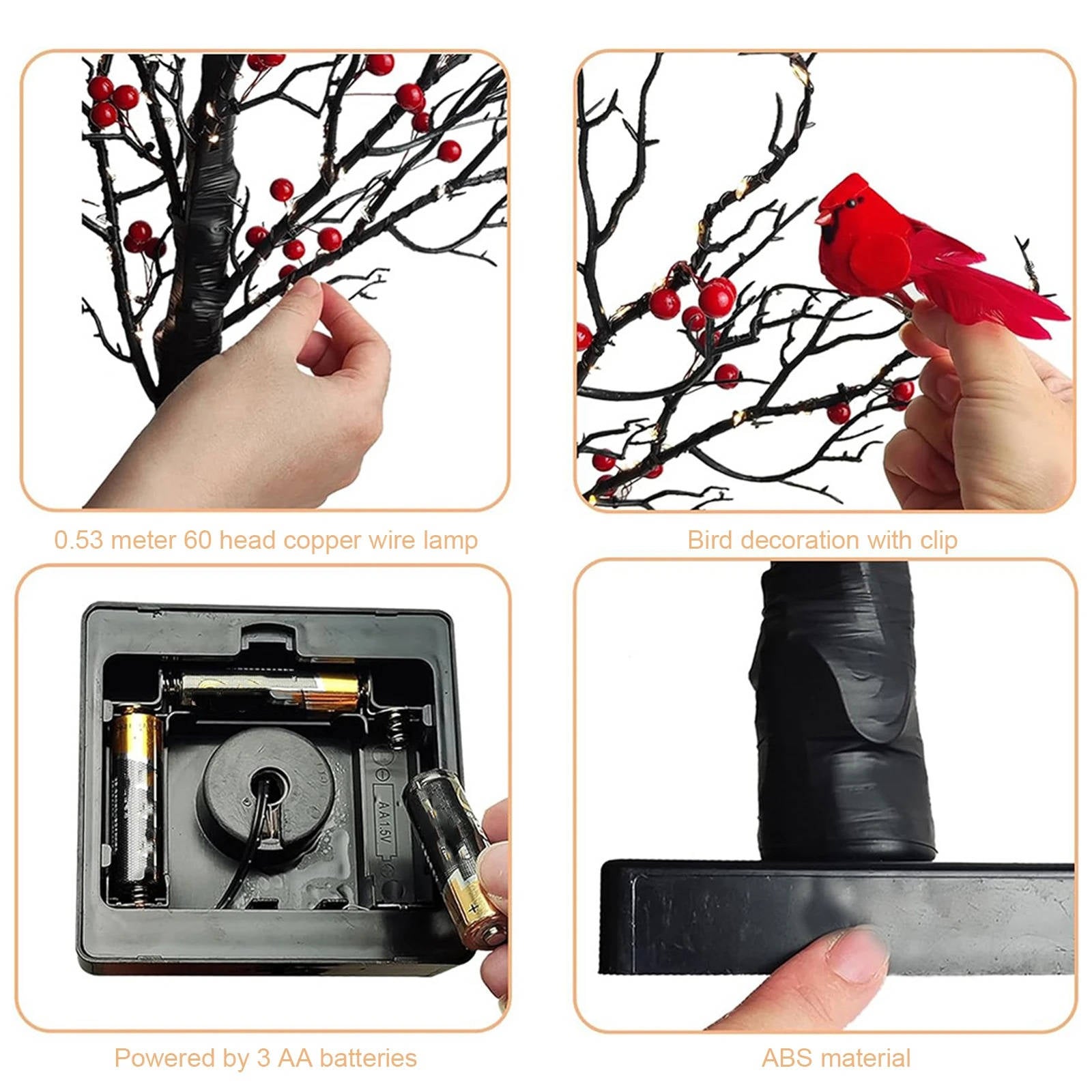 Decorative Glowing Tree Accents