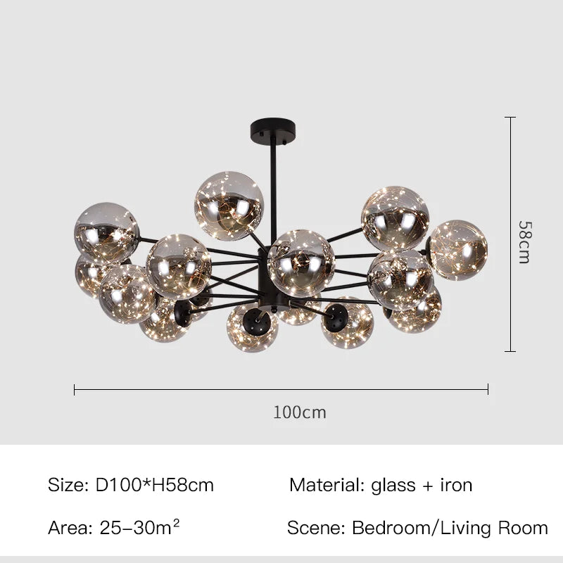 Elegant Sphere Chandelier for Luxurious Living Spaces
