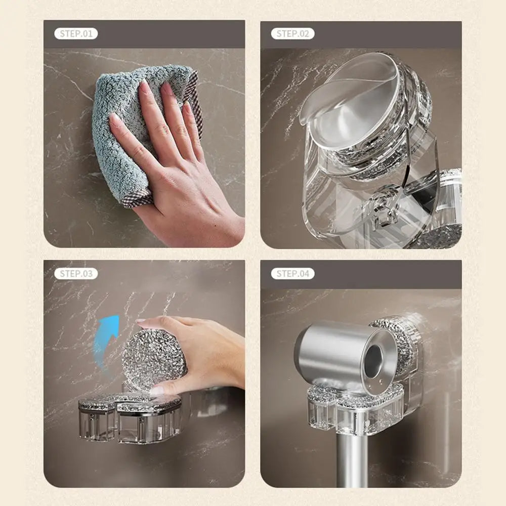 Suction Cup Hair Dryer Wall Holder