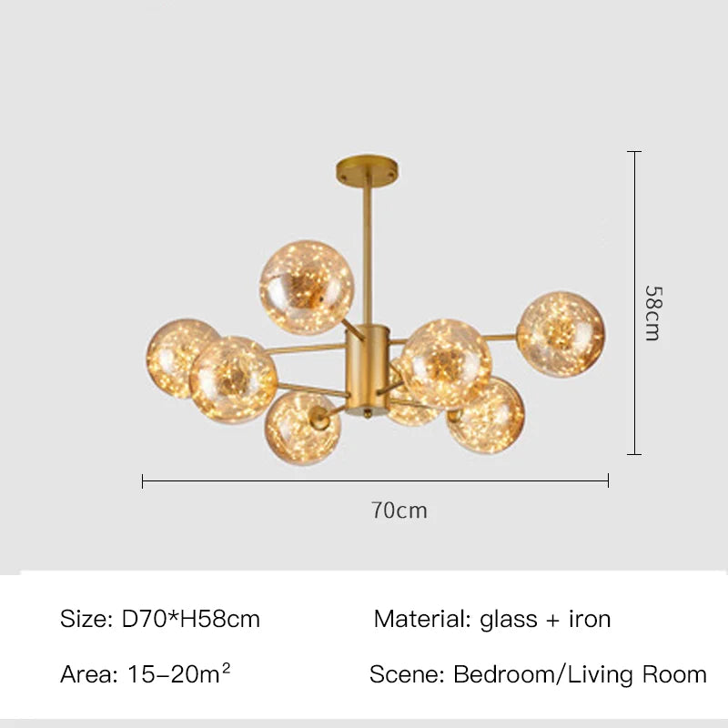 Elegant Sphere Chandelier for Luxurious Living Spaces