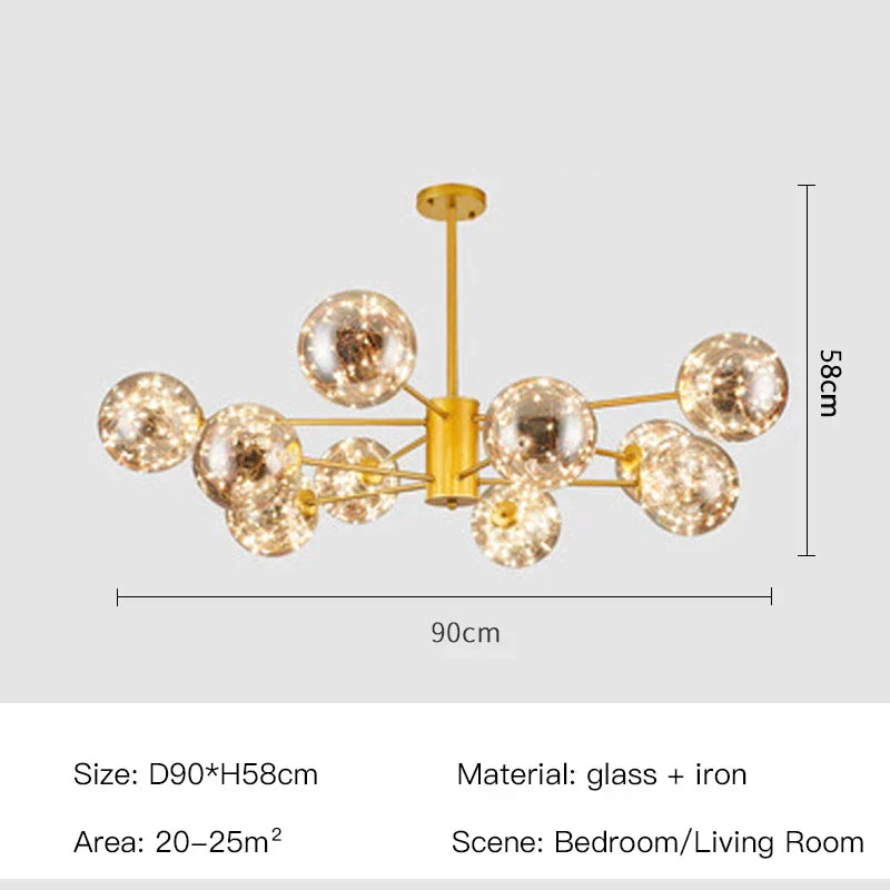 Elegant Sphere Chandelier for Luxurious Living Spaces