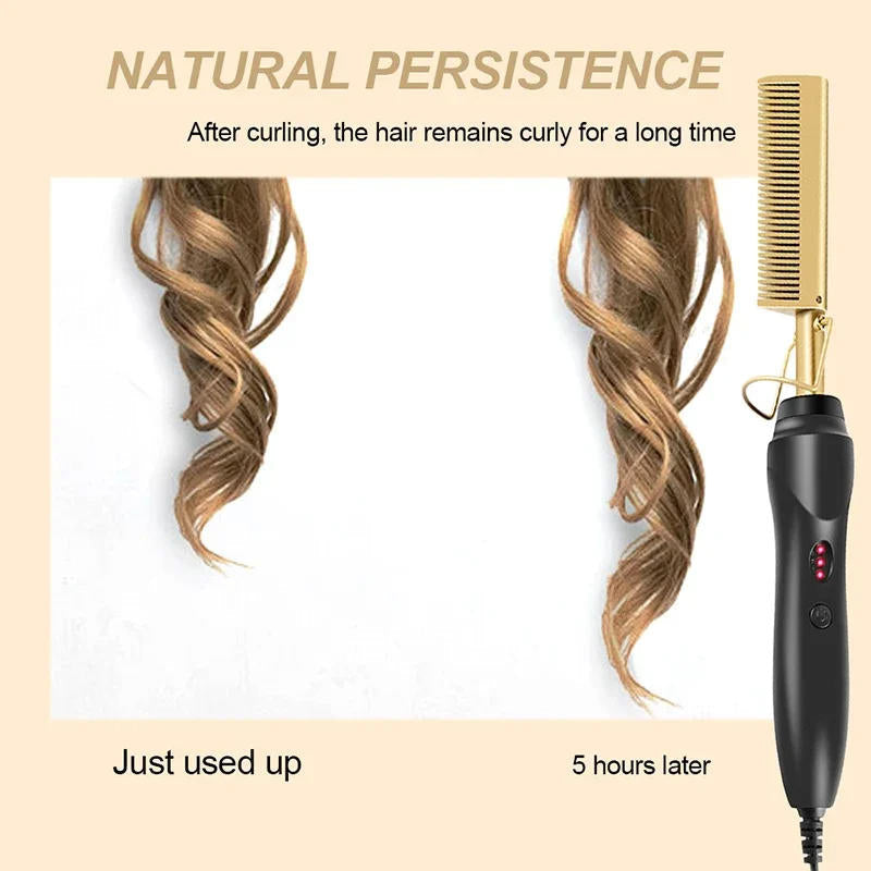 Professional Hot Styling Comb for Thick and Curly Hair