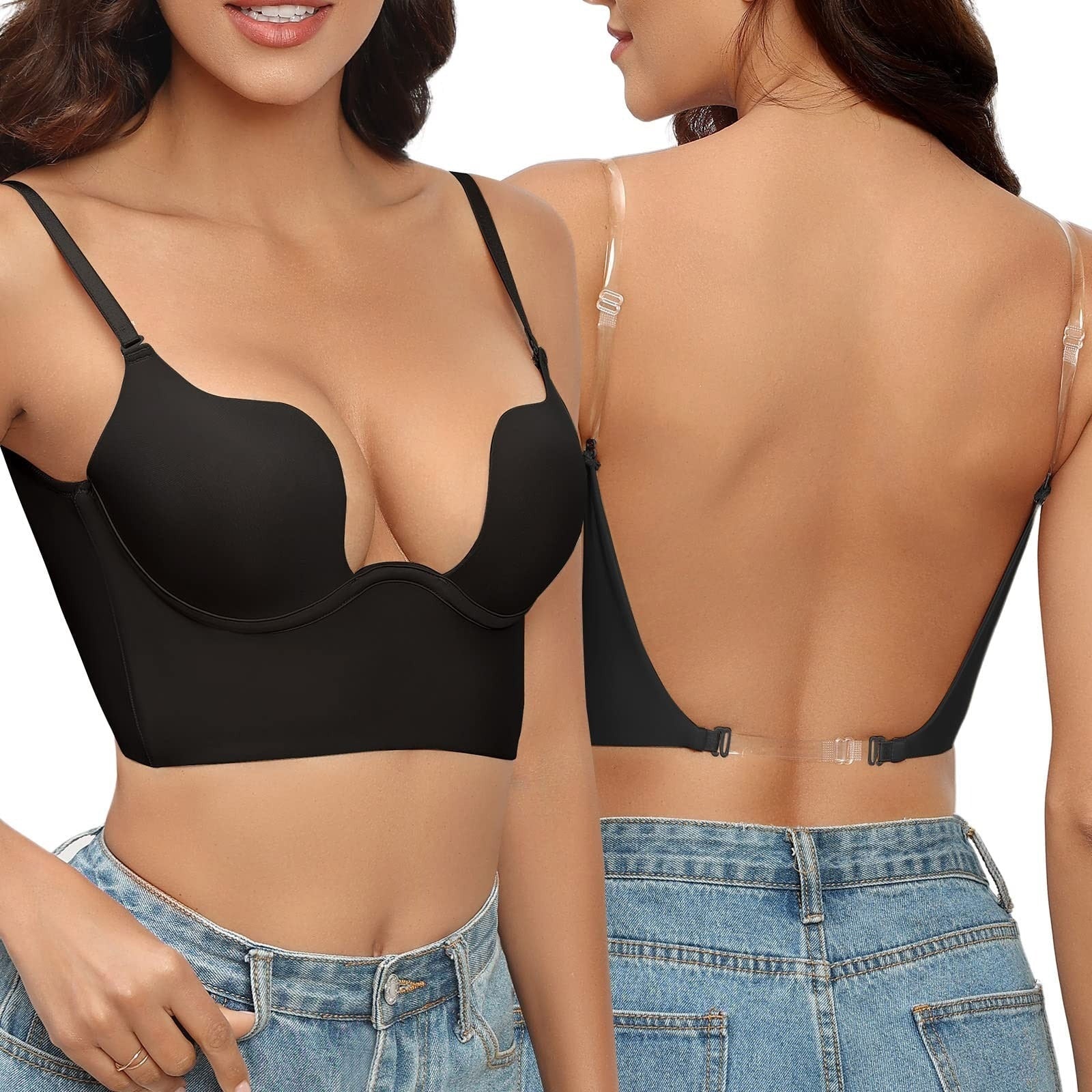Women’s Seamless Backless Bra | Strapless Design & Molded Cups | Comfortable Fit for Everyday Wear