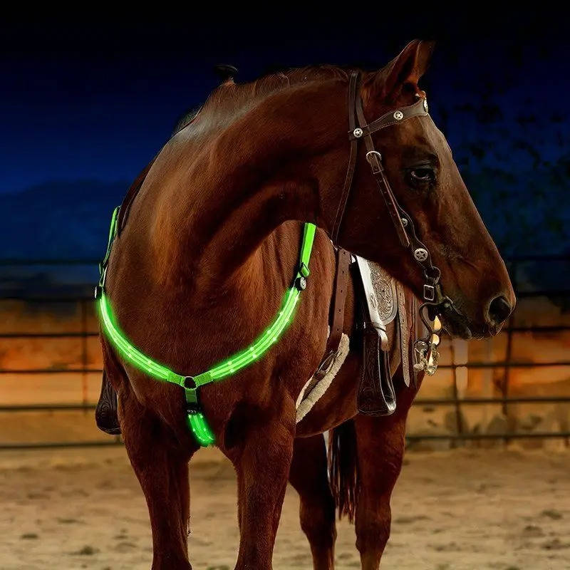 Equine LED Light-Up Breast Collar
