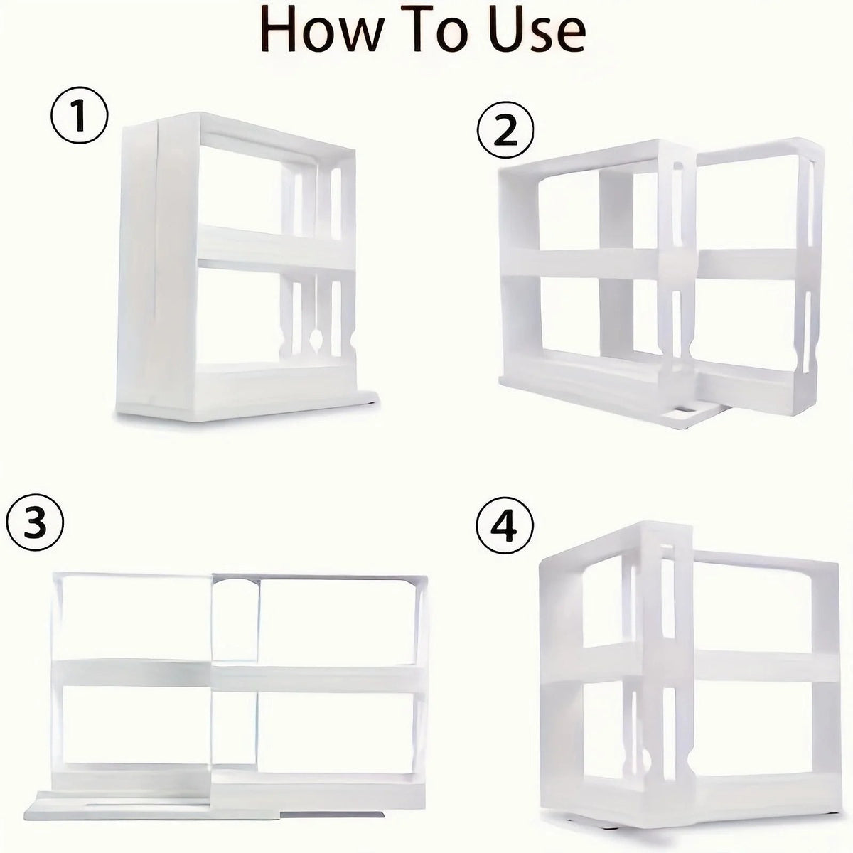 Swivel Shelf Spice Organizer for Kitchen Storage