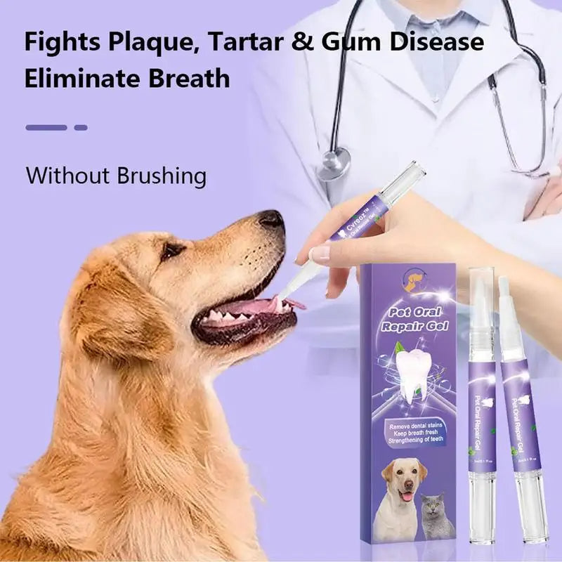 All-Natural Pet Dental Gel for Dogs and Cats
