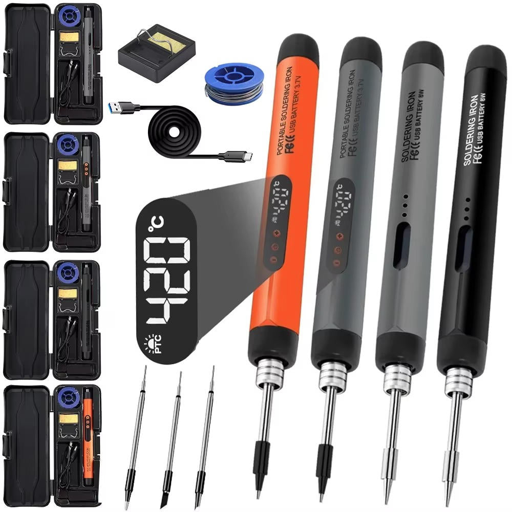 Electric Soldering Iron Kit with Digital Temperature Control