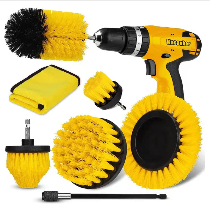 Tile and Bathroom Scrubbing Brush Set – Strong Cleaning for Kitchen