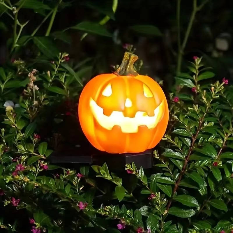 Pumpkin Shaped Pathway Lights for Halloween Decoration