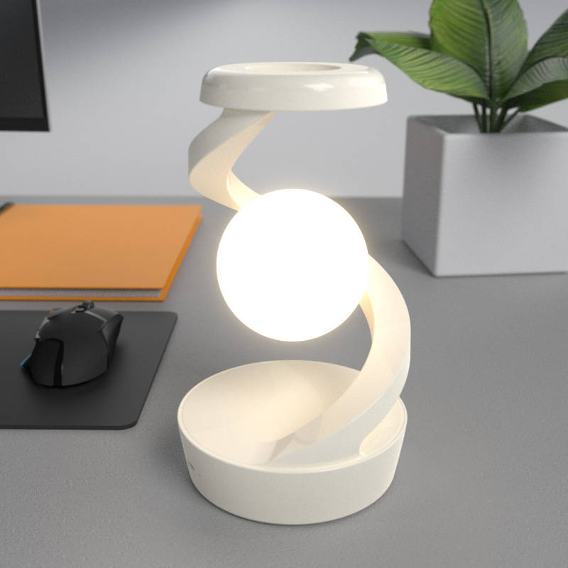 Wireless Charging Moon Lamp with Gesture Control – Floating Design