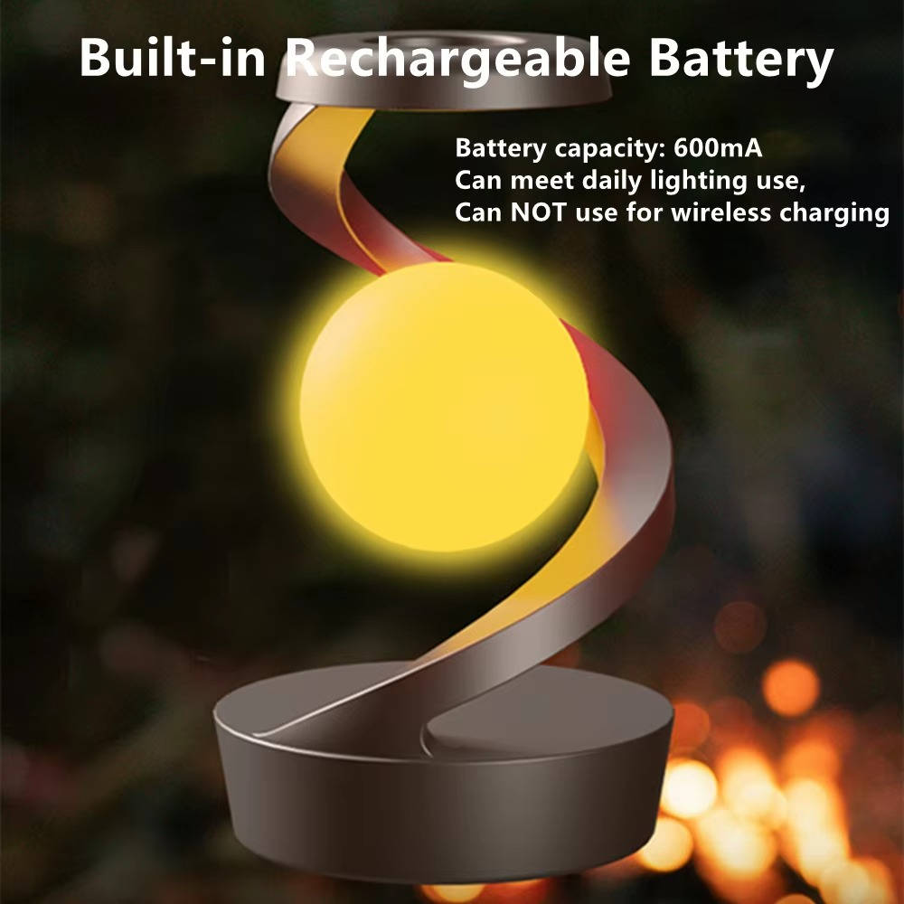 Wireless Charging Moon Lamp with Gesture Control – Floating Design