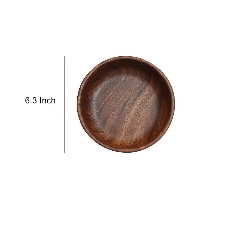 Natural Wooden Serving Bowls for Snacks and Meals