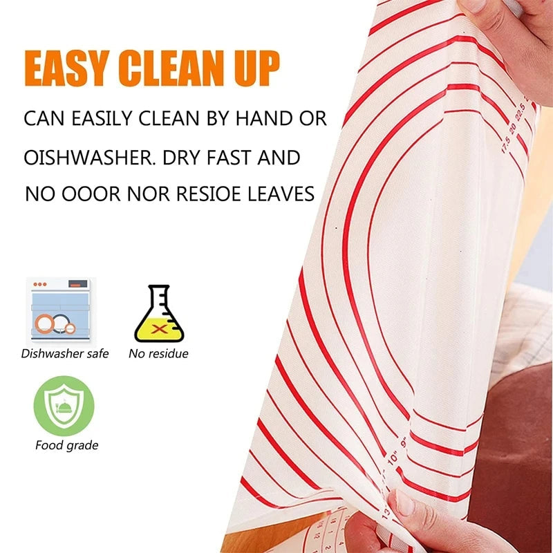 Extra-Large Non-Stick Silicone Baking Surface for Easy Cooking