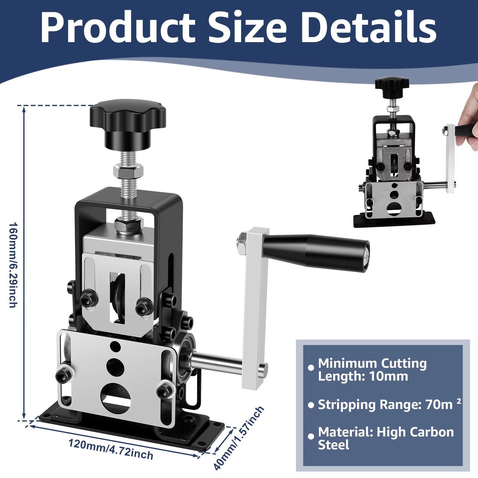 Precision Cable Stripper for Effortless Wire Handling