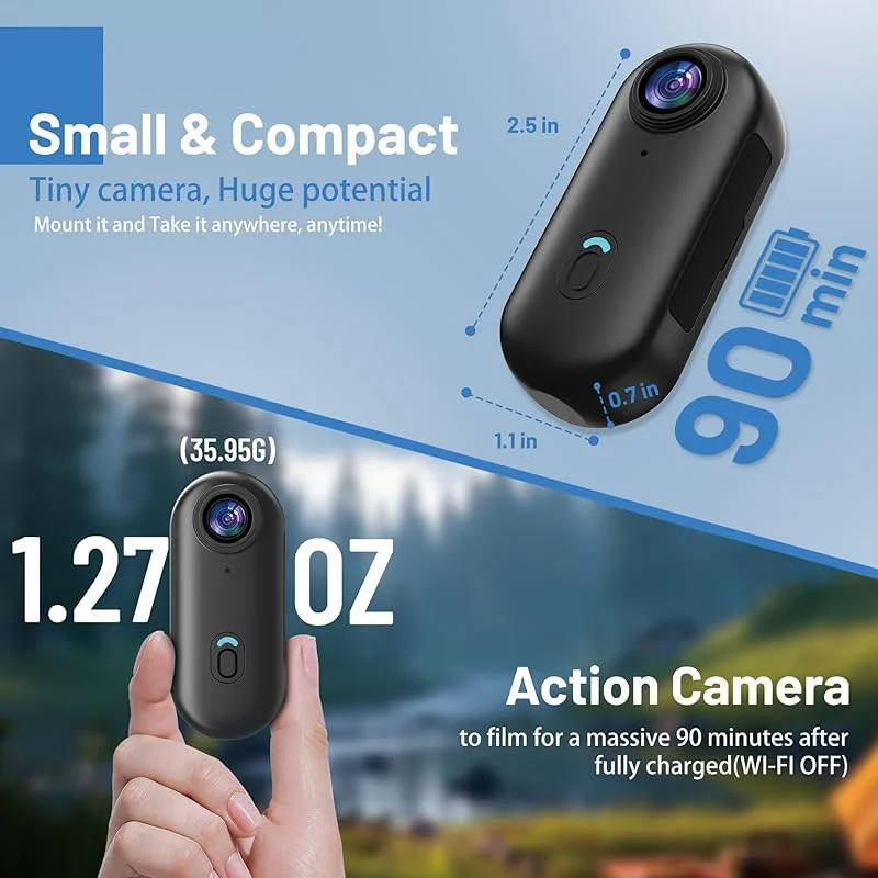 4K Action Camera with 360-Degree Capability