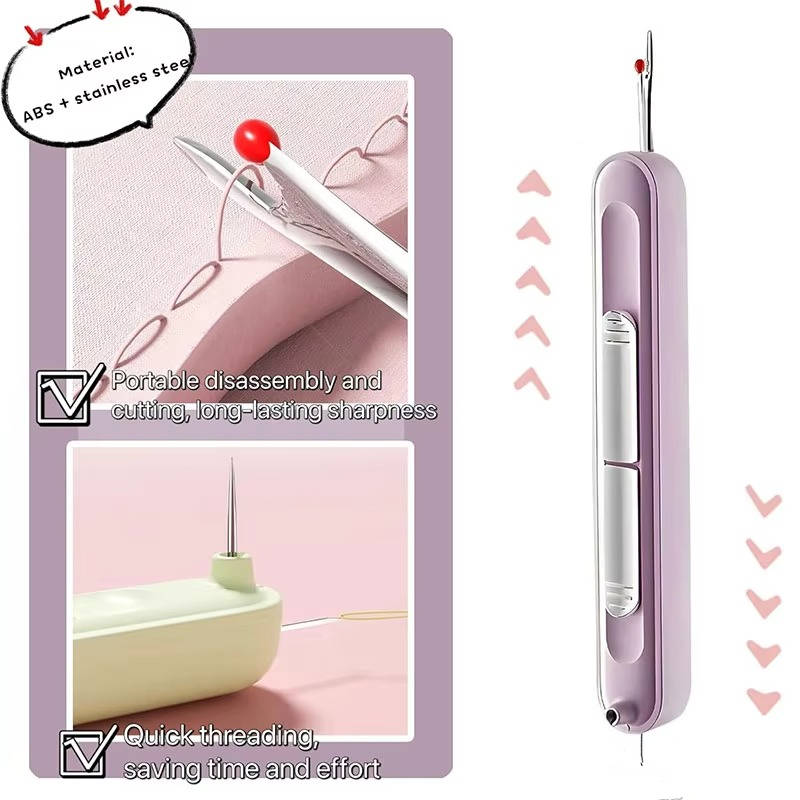 Effortless Needle Threading & Seam Cutting Tool