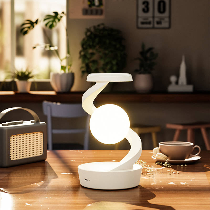 Wireless Charging Moon Lamp with Gesture Control – Floating Design