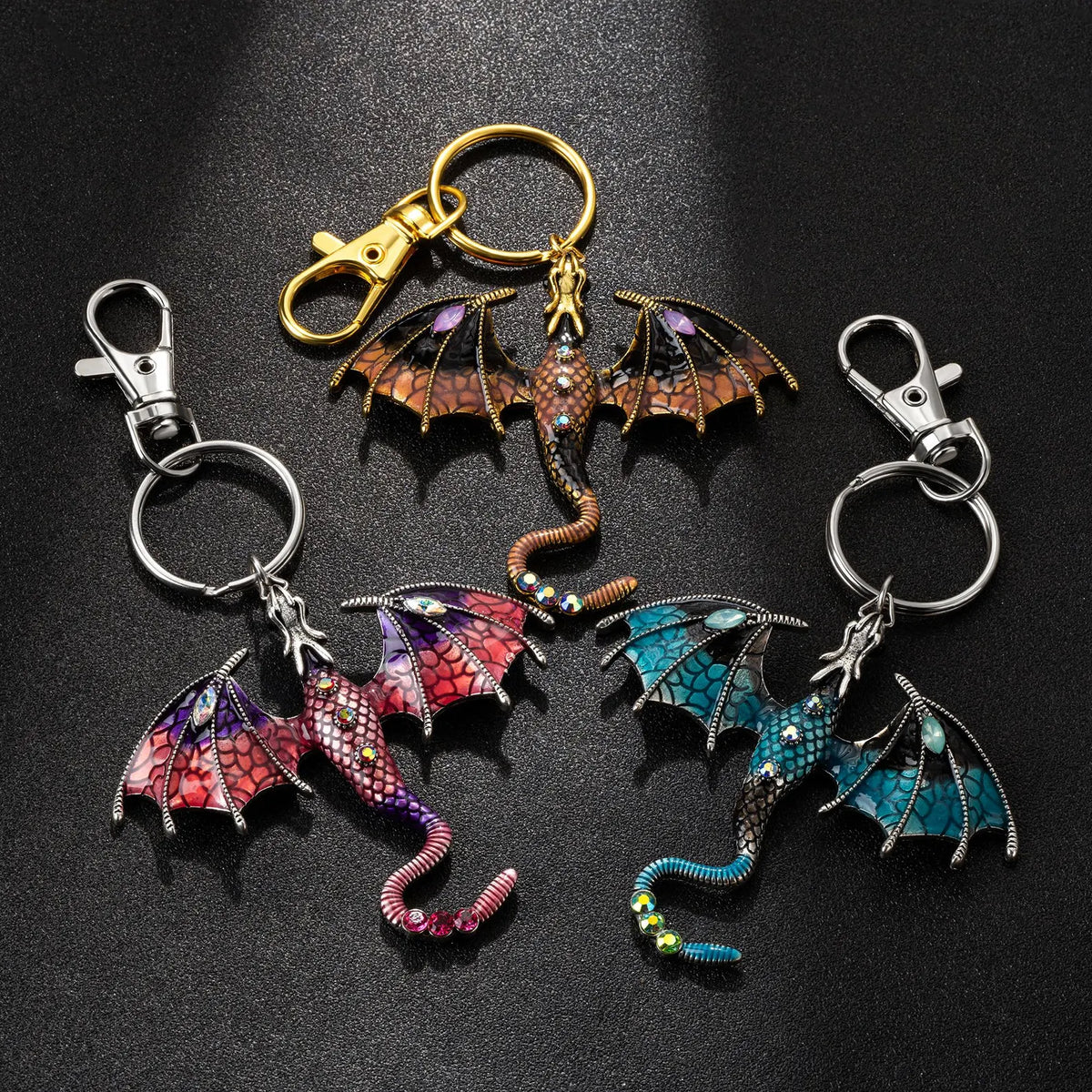 Mystic Dragon Keychain | Durable Fantasy Pendant for Bags & Keys
