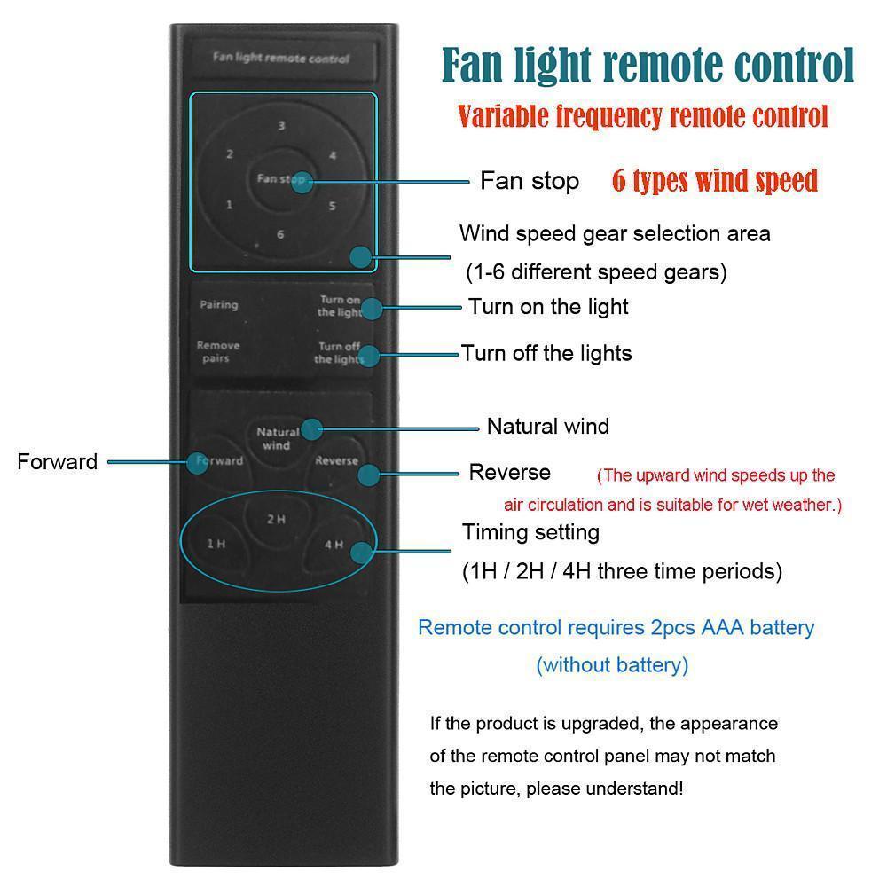 3 Bladed Retractable Ceiling Fan with Light - Taavita Style