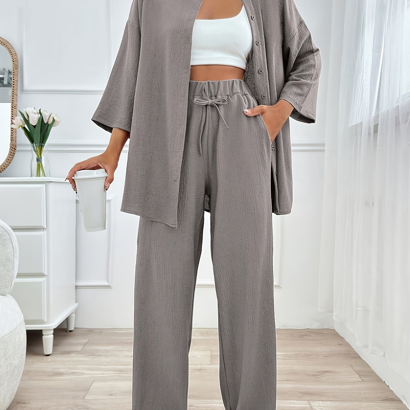 Loungewear Set | Loose Fit | All-Day Comfort | Polyester