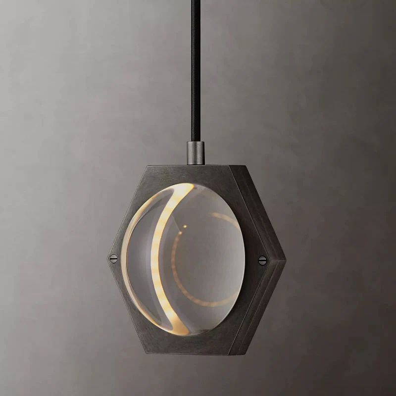 Liora — LED Crystal Orb Pendant Light with Dimmer Control