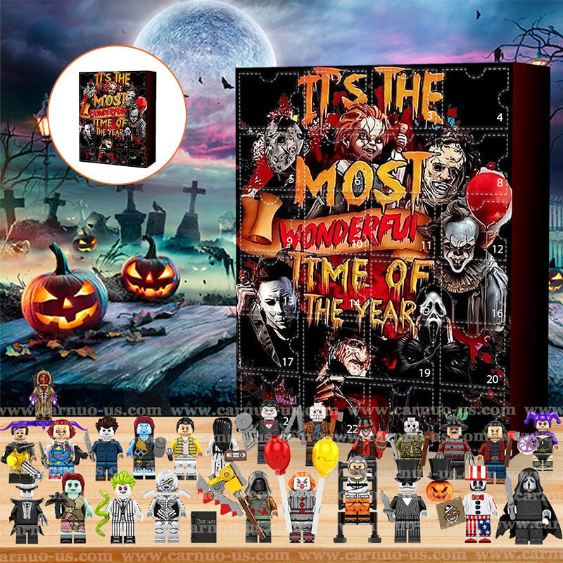 Halloween Horror Movie Advent Calendar with 24 Spooky Collectibles