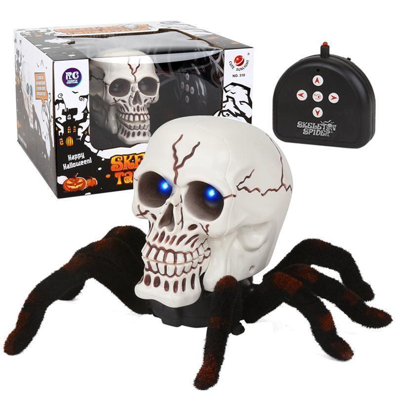 Remote Control Halloween Skeleton Spider with Glowing LED Eyes