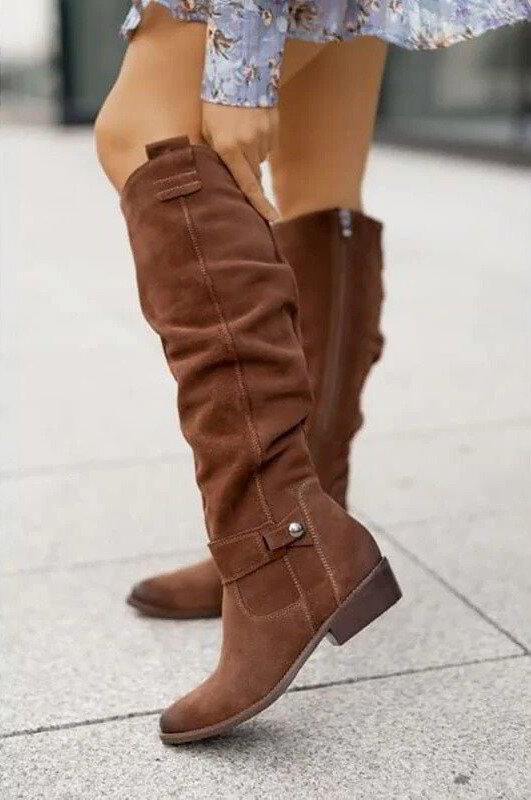 Women’s Knee-High Boots | Mid-Heel & Cushioning Insole | Premium Material & Non-Slip Sole | Comfortable Fit