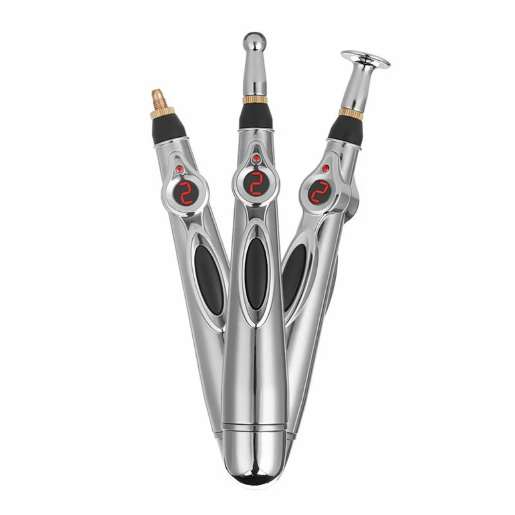 Acupuncture Pen with Electric Functionality and 3 Replaceable Tips