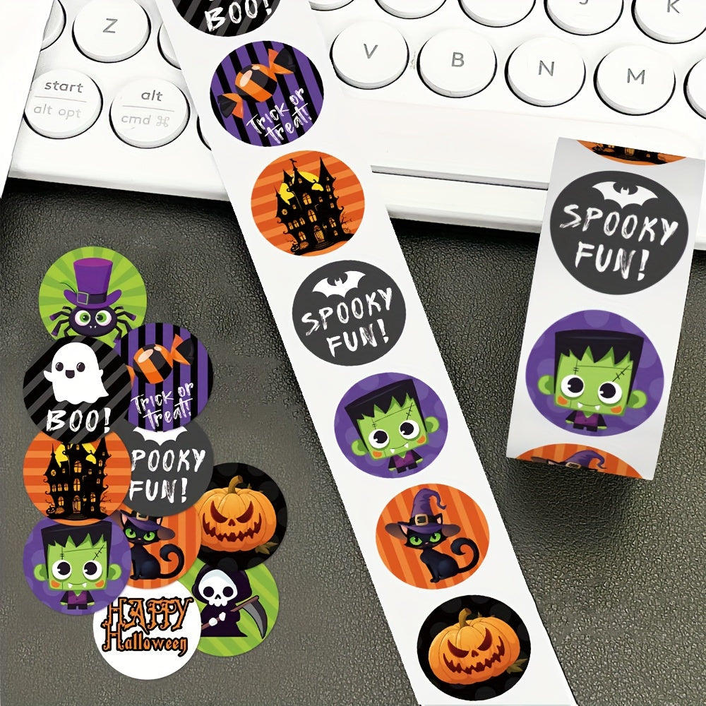1000-Pack Halloween PVC Stickers – Spooky Waterproof Party Decorations
