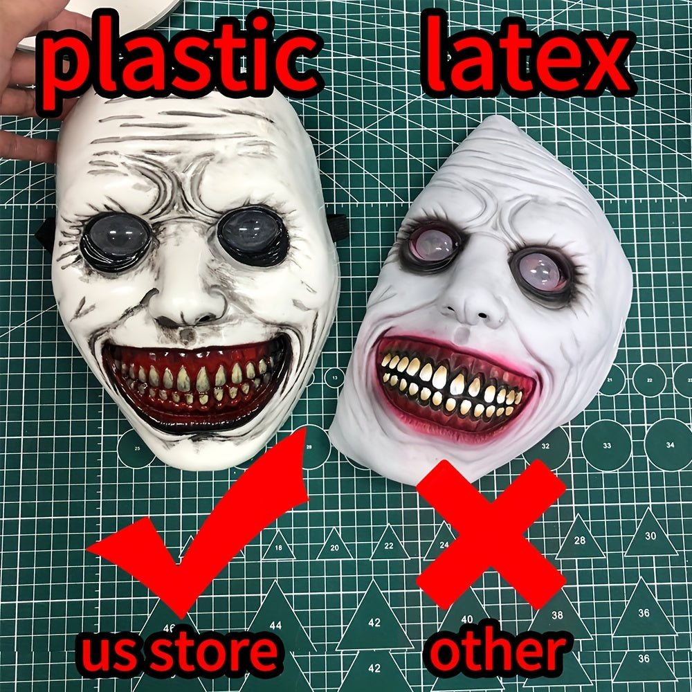 Halloween Zombie Clown Mask Durable Plastic Horror Costume Accessory