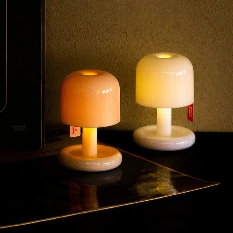 Portable LED Table Lamp | USB Rechargeable Mini Sunset Light | Warm Ambient Glow | Compact & Eco-Friendly Design