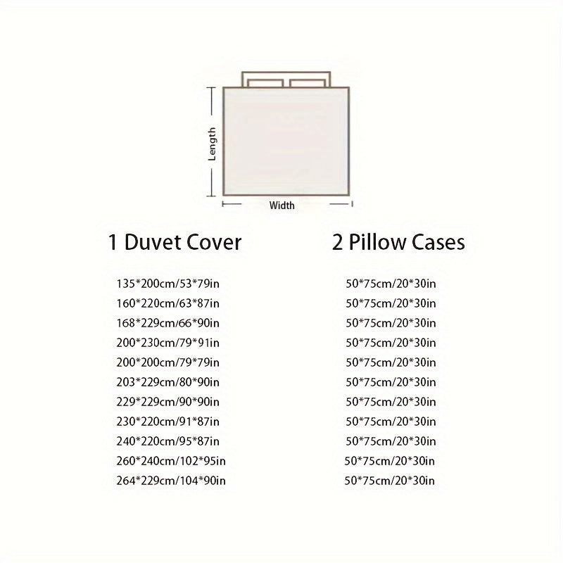 Plush Bedding Set | Zip Closure | All-Season Comfort | Polyester