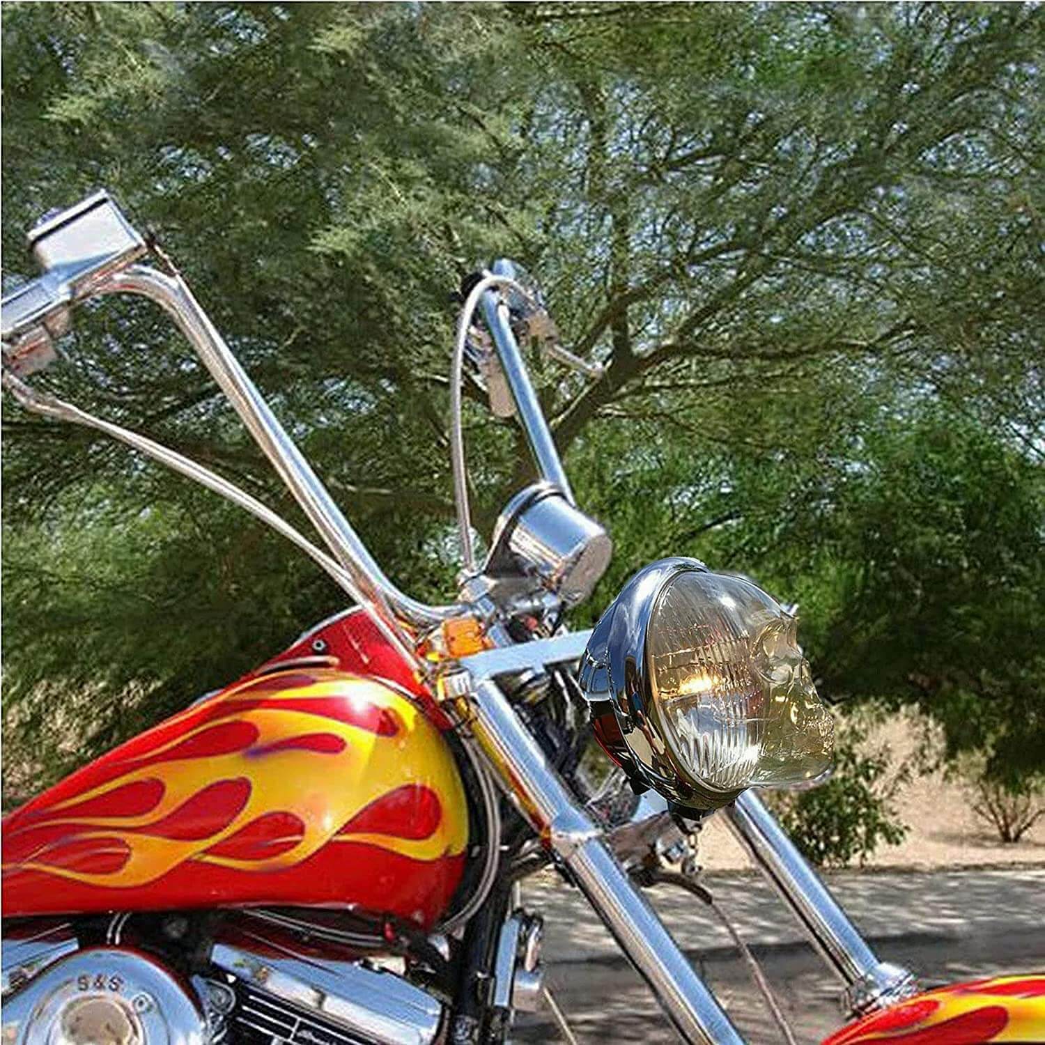Skull Headlight Covers for Cars Halloween Decor Durable Protection