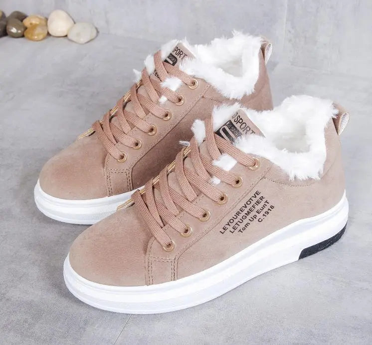 Winter Sneakers | Plush Lining | Warm Comfort All Day | Synthetic