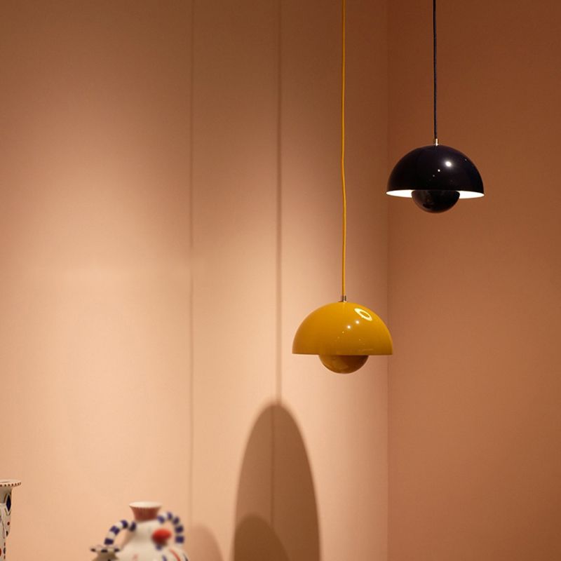 Pendant Light | Flowerpot Double-Sphere Shade | Adjustable Height | Durable Design