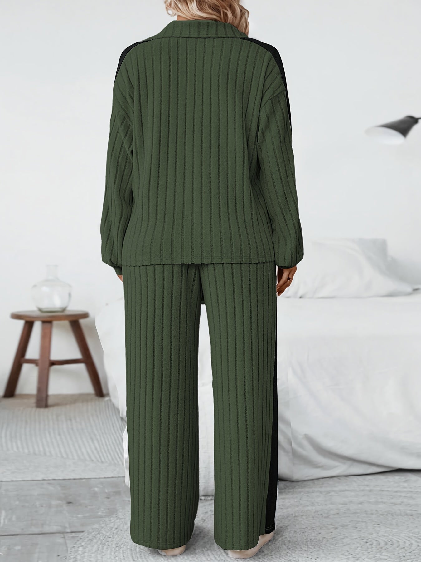 Plus Size Two-Piece Set | Stretchy Fit | Comfortable Everyday Wear | Polyester