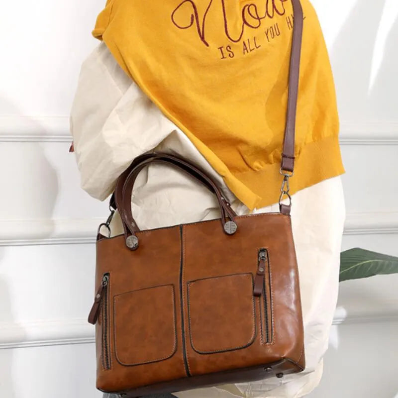 Heritage Charm Leather Satchel Bag with Timeless Appeal