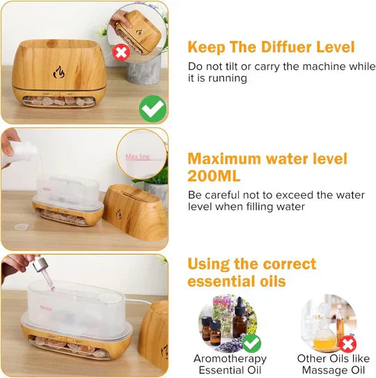 TranquilGlow Himalayan Salt Aroma Diffuser & Humidifier