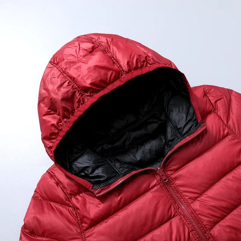 Reversible Hooded Down Jacket | Lightweight Insulated & Quilted Design | Dual-Style Versatile Warmth