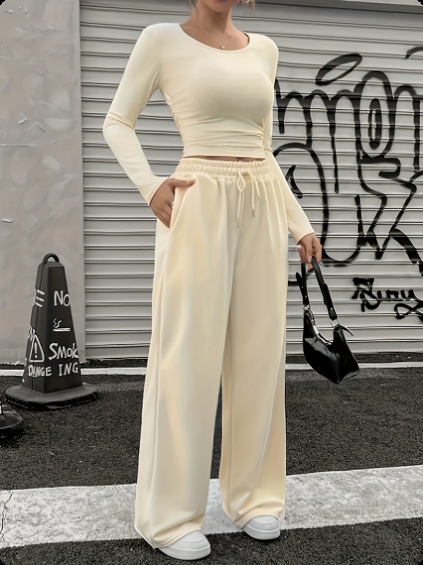 Women's Long Sleeve Set | Cozy Stretch | Warm Fall Layering | Polyester