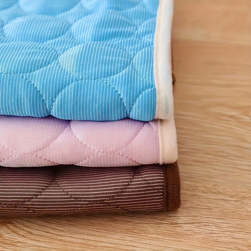 Cooling Pad for Dogs - Ice-Sliky Breathable Polyester Fabric, Lightweight & Easy to Clean, Non-Electric Heat Relief for All Dog Sizes (Small to Large Breeds), Dog Cooling Mat