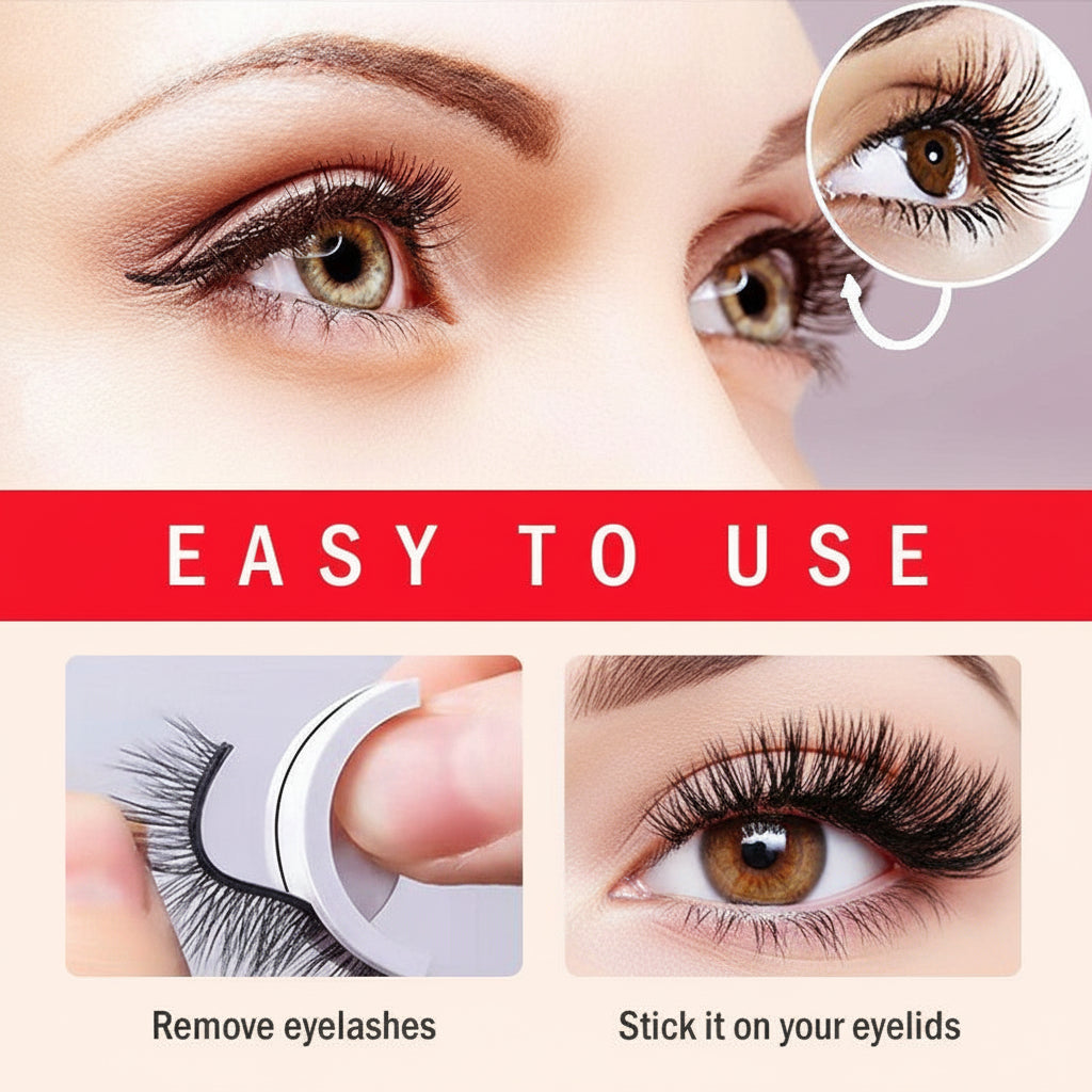 Instant Glamour: Reusable Self-Adhesive Eyelashes