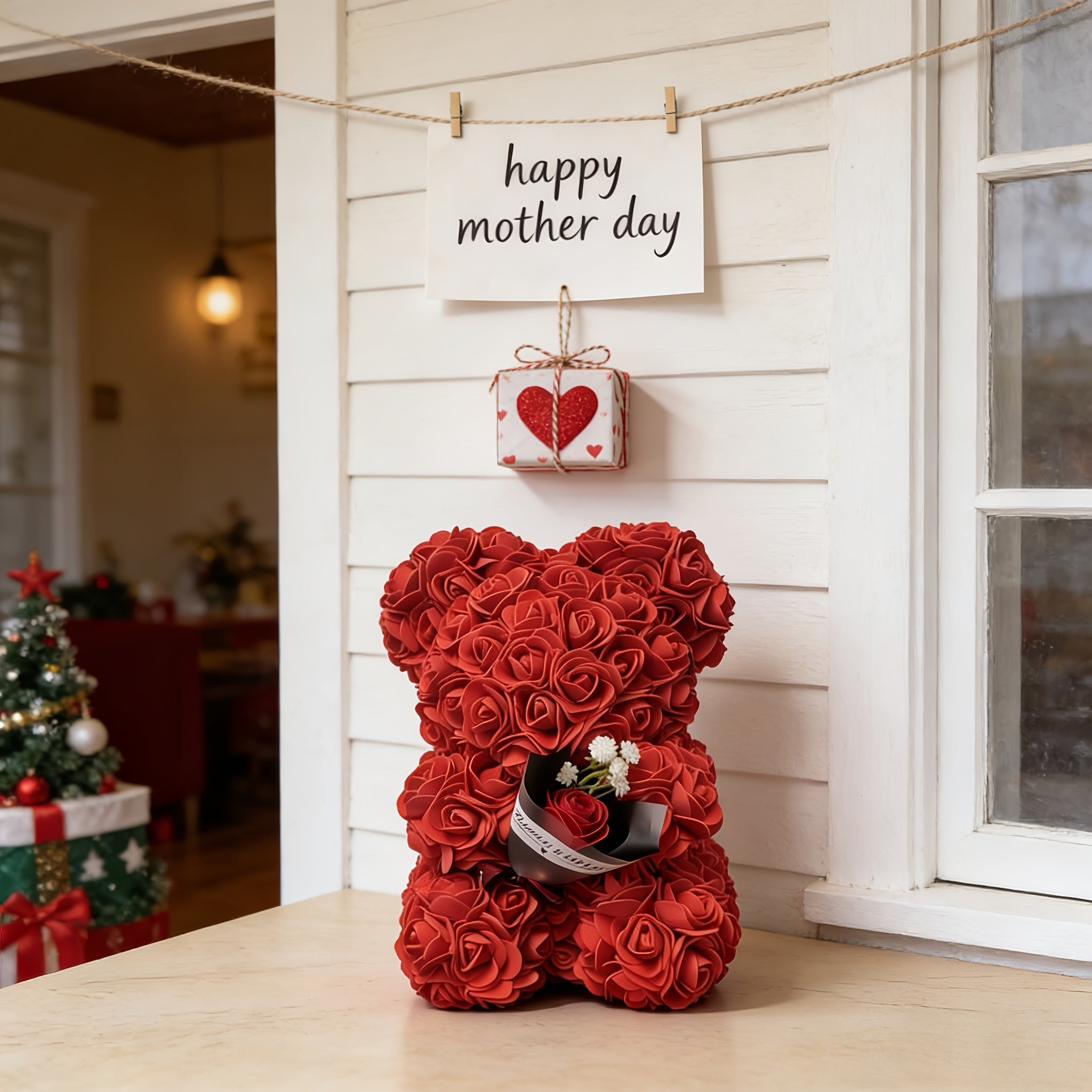 Charming Floral Teddy Bear Keepsake for Every Occasion