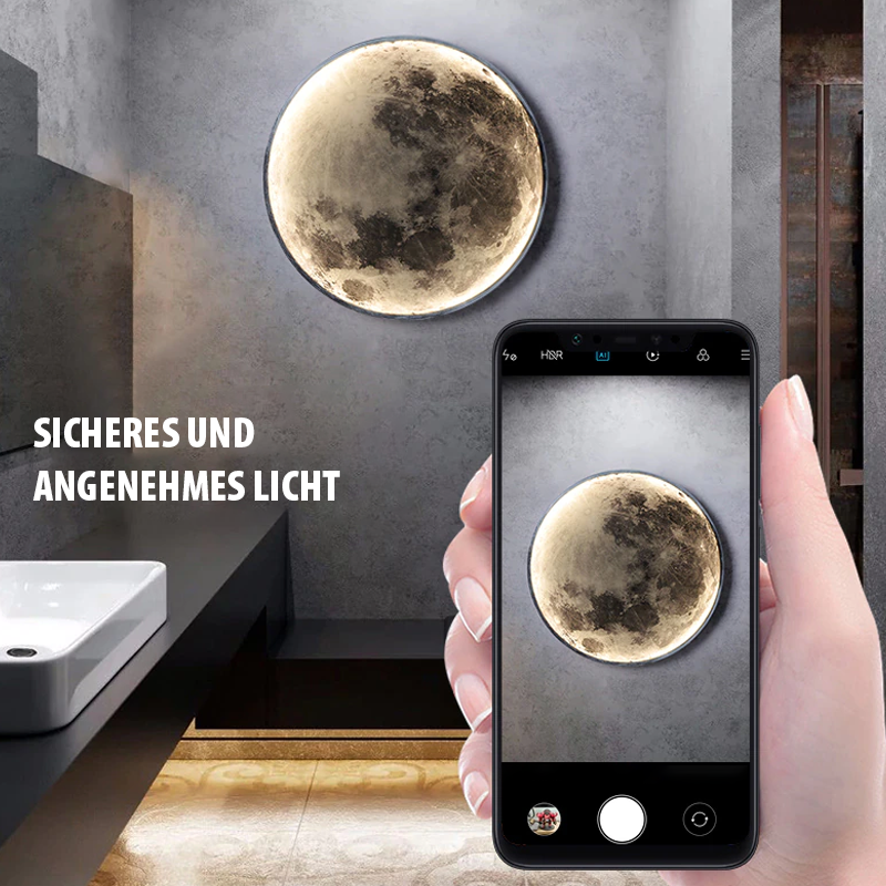 LED Moon Lamp | Realistic Lunar Surface Design | Adjustable Lighting with Mobile App | Ambient Home Decor