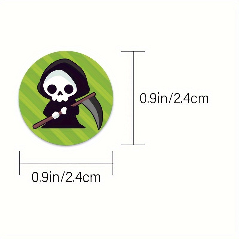 1000-Pack Halloween PVC Stickers – Spooky Waterproof Party Decorations
