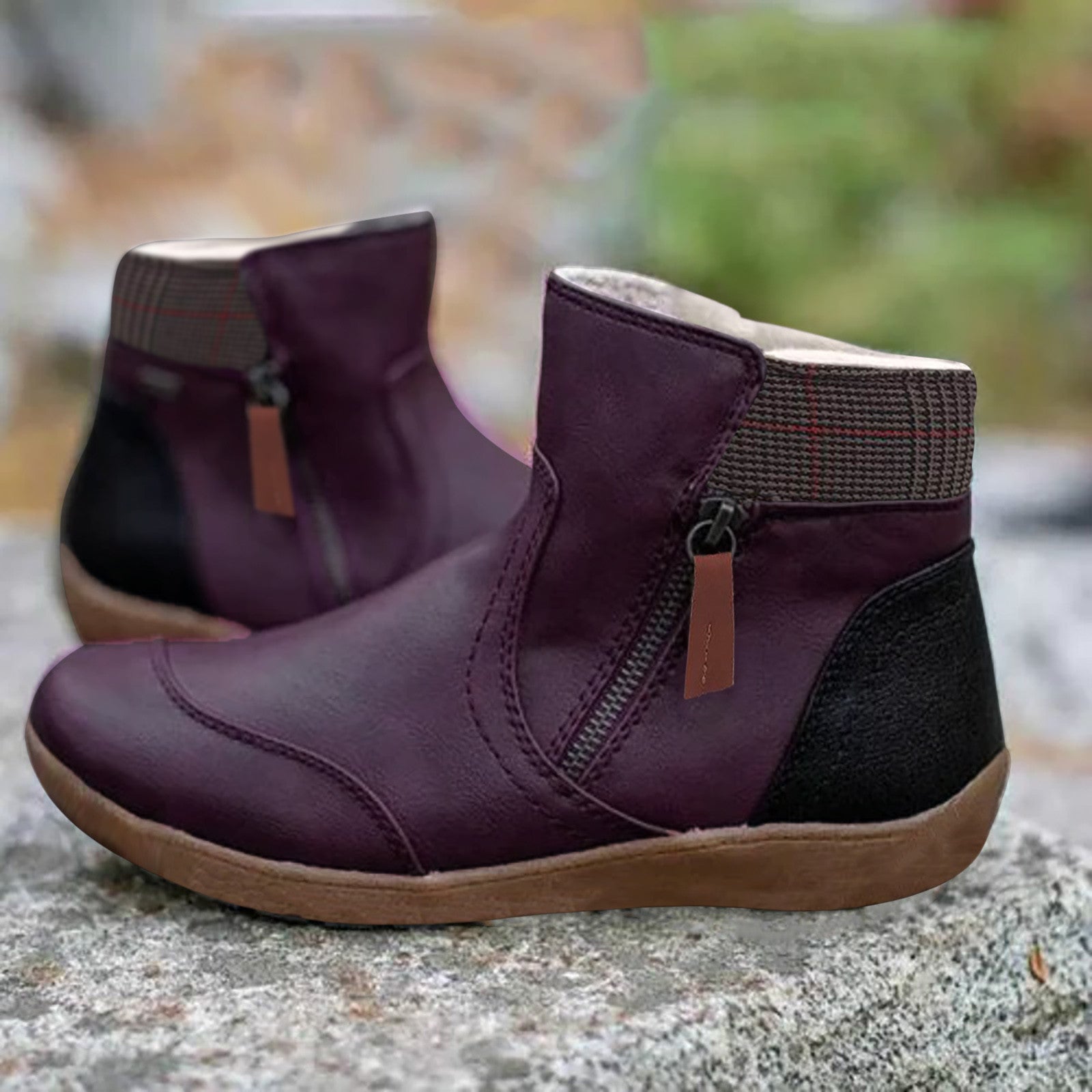 Women's Orthopedic Boots | Waterproof Leather & Non-Slip Sole | Pain Relief for Foot Conditions