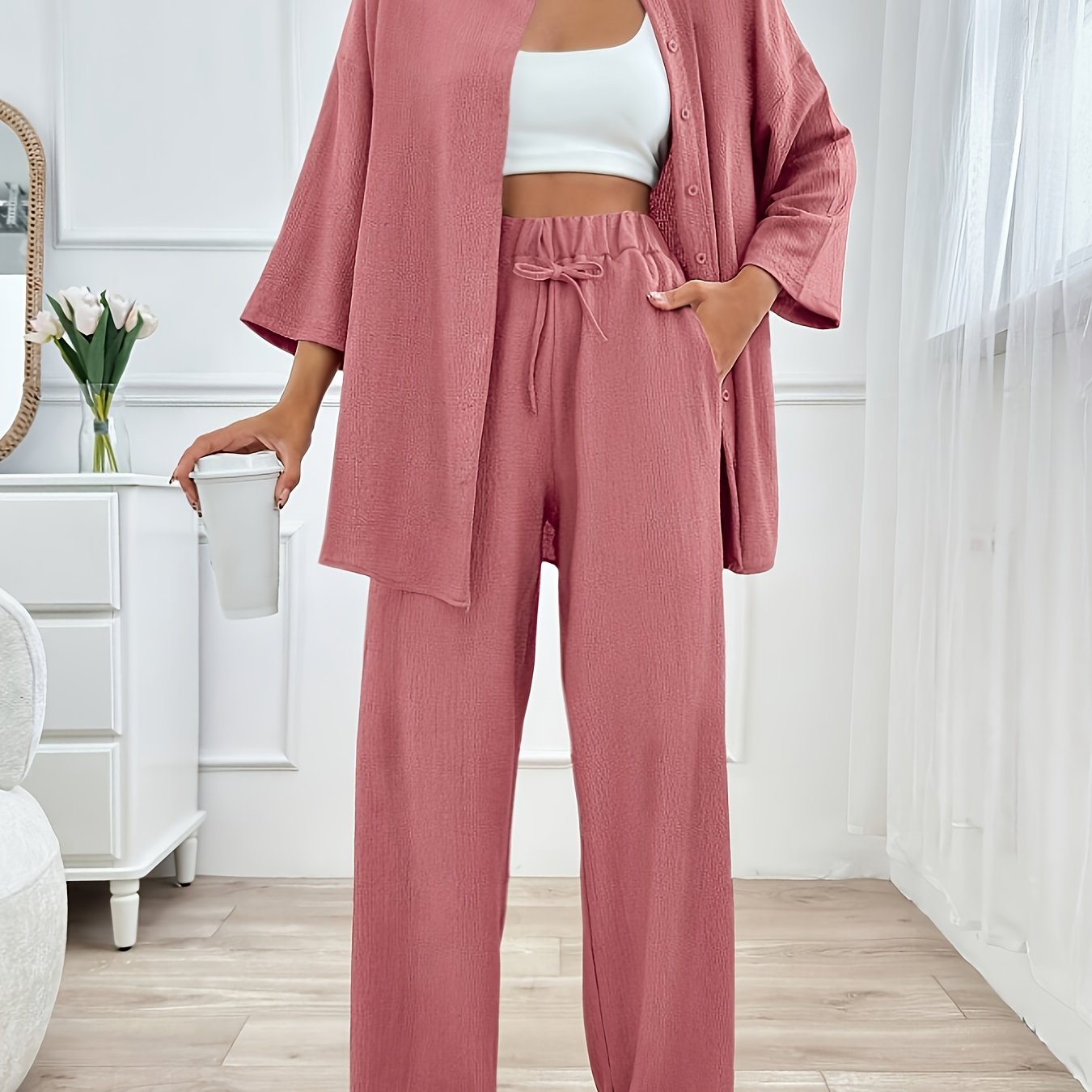 Loungewear Set | Loose Fit | All-Day Comfort | Polyester